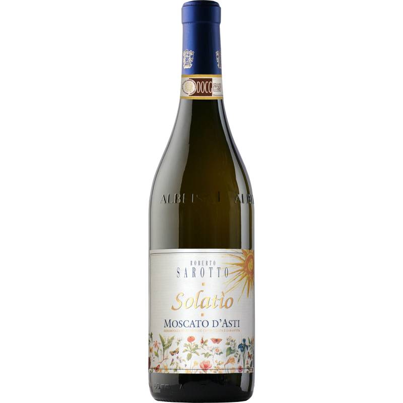 Sarotto Moscato d'Asti Solatio, Moscato d'Asti DOCG, Piemont, 2023, Weißwein von Imbottigliato da Az. Agr. Roberto Sarotto, Neviglie CN, Italia