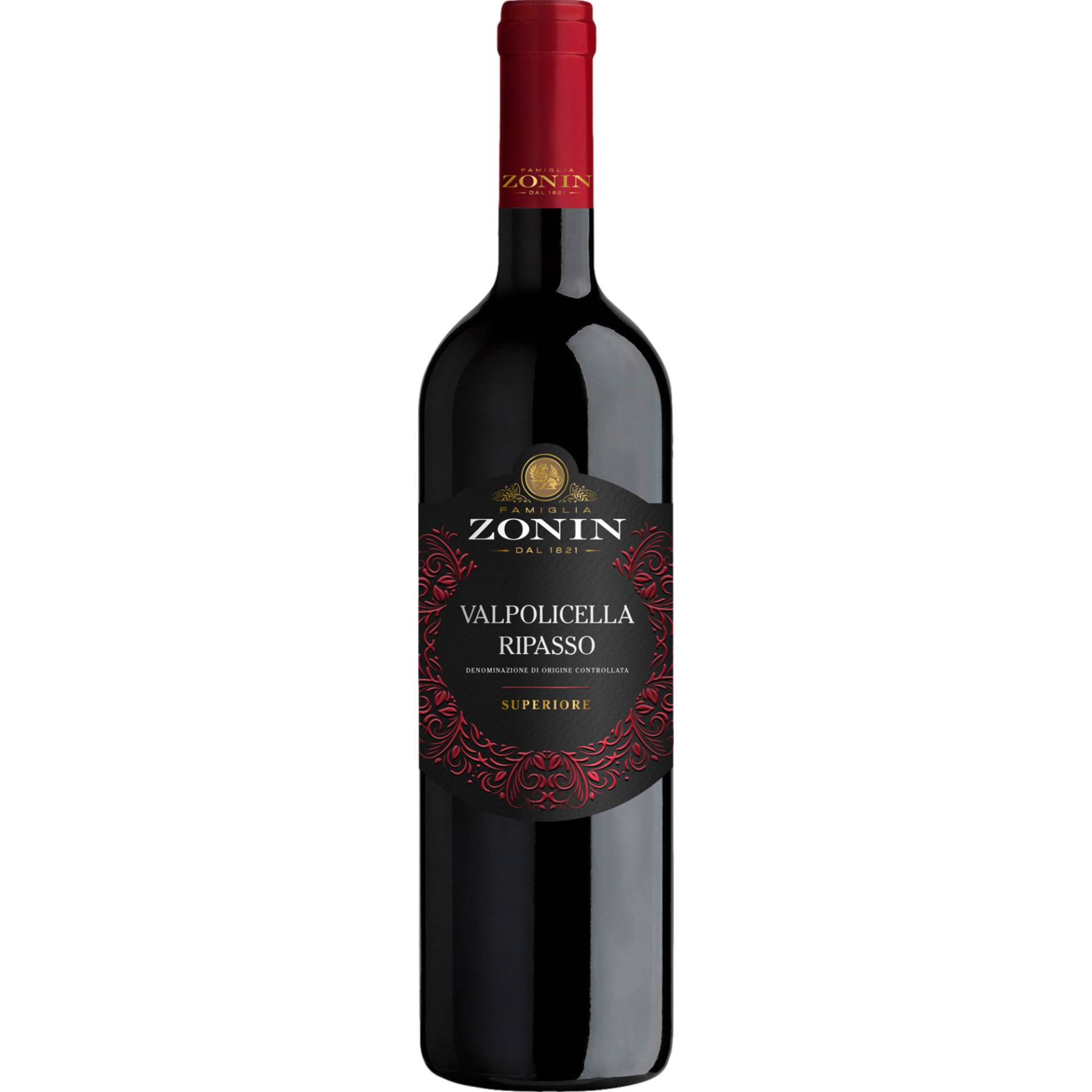 Zonin Ripasso Valpolicella Superiore, Valpolicella Ripasso DOC Superiore, Venetien, 2021, Rotwein von Imbottigliato da Casa Vinicola Zonin S.p.A. - Gambellara - Italia