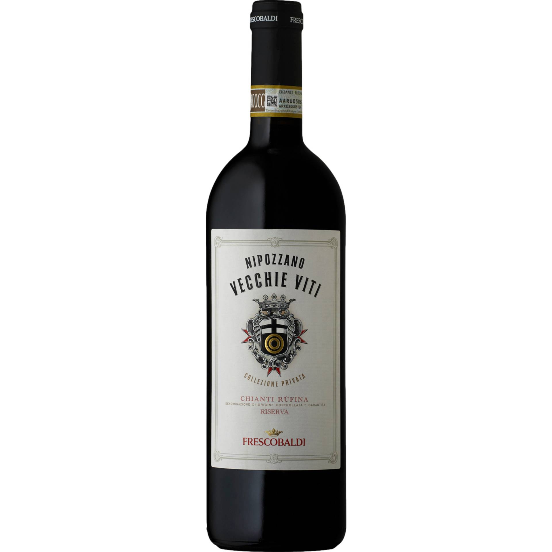 Nipozzano Vecchie Viti Chianti Rufina Riserva, Chianti Rufina DOCG, Toskana, 2020, Rotwein von Imbottigliato dal Viticoltore Frescobaldi S.R.L. Firenze - Italia in Pontassieve