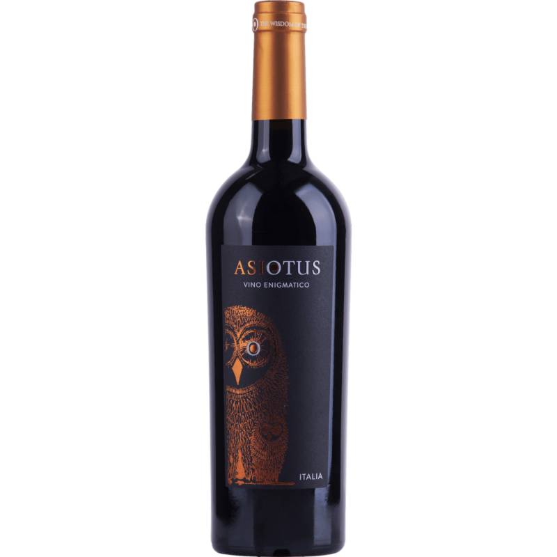 Asio Otus Rosso, Vino Varietale d'Italia, Vino da Tavola, 2027, Rotwein von Imbottigliato nelle Cantina di MGM S.P.A. a Priocca - Italia