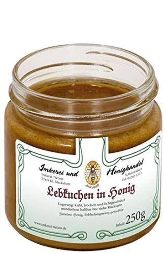 Lebkuchen in Honig 250g Honig mit Lebkuchengewürz weihnachtlich-aromatisch ohne Zusätze (von Imkerei Nordheide) von Imkerei Nordheide