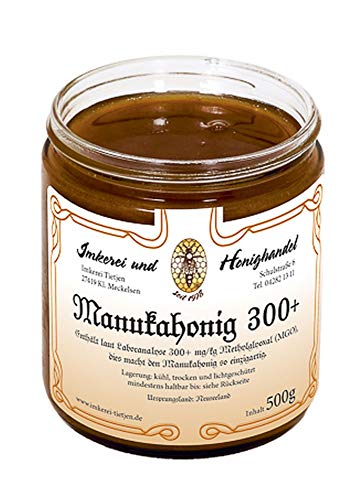 Manuka Honig MGO 300+ (500 g) aus Neuseeland | Laborgeprüft, reines Naturprodukt von Imkerei Nordheide