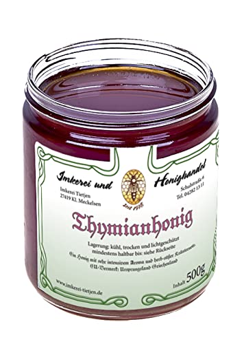 Thymianhonig 500g aus Neuseeland – sehr aromatisch, roher naturbelassener Honig (von Imkerei Nordheide) von Imkerei Nordheide