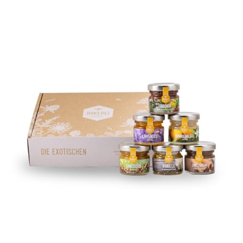 Die Exotischen (6x 35g) Honig der Imkerei Schell Probierset - Ideal als Geschenk für Ihre Lieben oder Mitarbeiter von Imkerei Schell