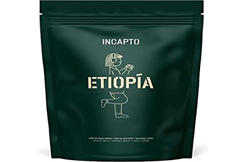 Incapto Spezialitäten-Kaffeebohnen | Single-Origin Äthiopien | Espresso 100% Arabica | Specialty Coffee 86.5 Punkte SCA | Traditionell Geröstete Bohnenkaffee | Plantage Limu, Moplaco, 500g von Incapto