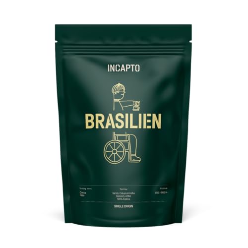 Incapto Spezialitäten-Kaffeebohnen | Single-Origin Brasilien | Espresso 100% Arabica | Specialty Coffee 84 Punkte SCA | Traditionell Geröstete Bohnenkaffee | Plantage Minas Gerais, Fazendas, 1kg von Incapto