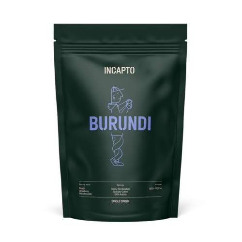 Incapto Spezialitäten-Kaffeebohnen | Single-Origin Burundi | Espresso 100% Arabica | Specialty Coffee 87.75 Punkte SCA | Traditionell Geröstete Bohnenkaffee | Plantage Buhinyuza, Nyagishiru, 1kg von Incapto