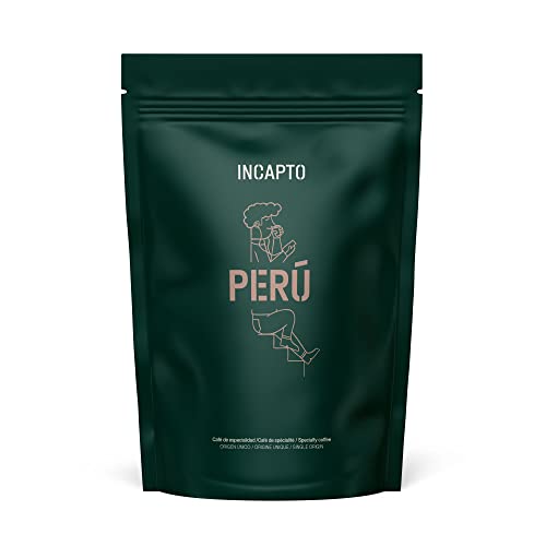 Incapto Spezialitäten-Kaffeebohnen | Single-Origin Peru | Espresso 100% Arabica | Specialty Coffee 84.75 Punkte SCA | Traditionell Geröstete Bohnenkaffee | Plantage Cajamarca, Cenfrocafé, 1kg von Incapto