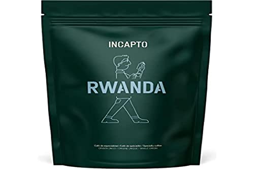 Incapto Spezialitäten-Kaffeebohnen | Single-Origin Ruanda | Espresso 100% Arabica | Specialty Coffee 86 Punkte SCA | Traditionell Geröstete Bohnenkaffee | Plantage Rubavu, Nyamyumba, 1kg von Incapto