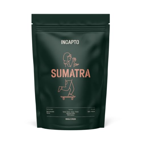 Incapto Spezialitäten-Kaffeebohnen | Single-Origin Sumatra | Espresso 100% Arabica | Specialty Coffee 85 Punkte SCA | Traditionell Geröstete Bohnenkaffee | Plantage Aceh, Trenggiling, 1kg von Incapto