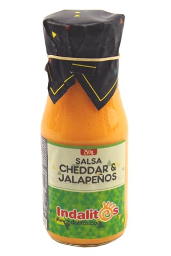 Indalitos – Cheddar-Sauce mit Jalapenos – Packung mit 3 x 250 g von Indalitos