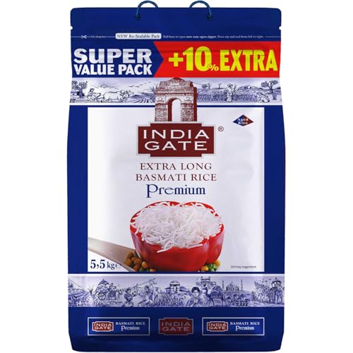 INDIA GATE - Basmati Reis Premium - 1 X 5,5 KG von India Gate