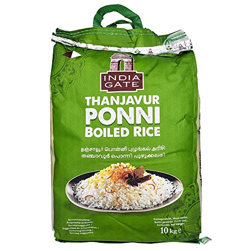 India Gate Thanjavur Ponni Boiled Rice - Der Geschmack von Indien in Ihrem Zuhause. (10Kg) von India Gate