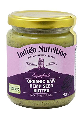 Roh BIO Hanf Samen Butter - Raw Organic Hemp Seed Butter - 250g von Indigo Herbs
