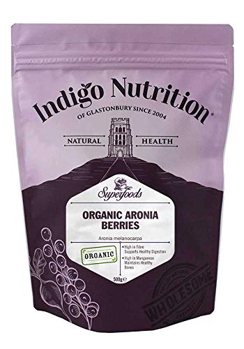 Indigo Herbs Bio Aronia Beeren Getrocknet 500g - Aronianbeeren von Indigo Herbs