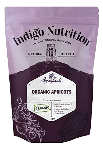 Indigo Herbs Bio Getrocknete Ganze Aprikosen 1kg (Ungeschwefelt) von Indigo Herbs