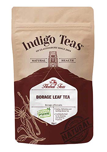 Indigo Herbs Borretsch Blatt | Borago officinalis Tee 50g von Indigo Herbs