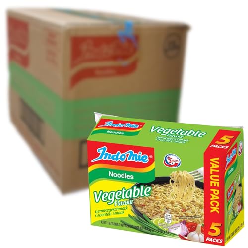 INDOMIE - Instant Nudeln Gemüse 5-pack - Multipack (8 X 5 X 75 GR) von Indomie