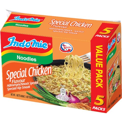 INDOMIE - Instant Nudeln Hühn Spezial 5-Pack - (1 X 5 X 75 GR) von Indomie