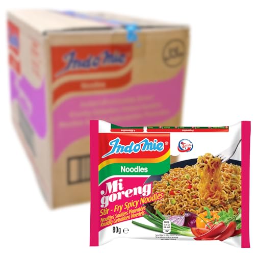 INDOMIE - Instant Nudeln Mi Goreng Pedas - Multipack (40 X 80 GR) von Indomie