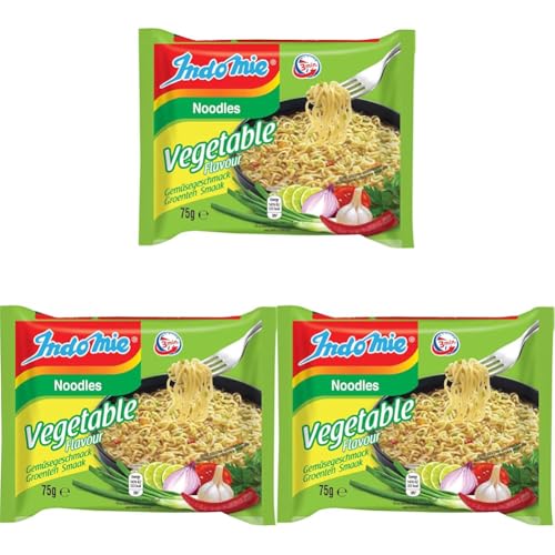 INDOMIE - Instant Nudeln Vegatarisch - (1 X 75 GR) (Packung mit 3) von Indomie