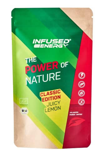 Infused energy Bio Energy Tee - Natürlicher Wachmacher aus Guayusa, Guarana, Matcha, Mate, Ginseng - mit fruchtigem Zitronen Aroma - 75g von Infused energy