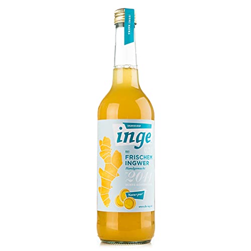 Die Inge® Ingwersirup - handgemacht aus bayerischer Manufaktur - fruchtiger Ingwer Sirup mit natürlicher Schärfe von Inge