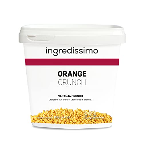 INGREDISSIMO - Gefriergetrockneter Orangenknusper, 125 g, Trockenfrüchte, glutenfrei, gesunder Orangenknusper-Snack, für Gerichte und Rezepte von Ingredíssimo