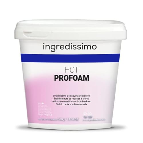 INGREDISSIMO - Heißschaumstabilisator, 500 g, Emulgator, Natürlicher Emulgator, zur Herstellung von Schäumen, Glutenfrei, kann Spuren von Soja und Nüssen enthalten, Neutraler Geschmack von Ingredíssimo