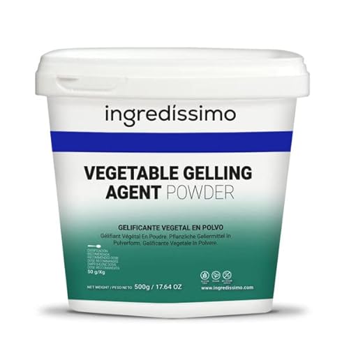 INGREDISSIMO - Pflanzliches Gelierpulver, 500 g, Natürliche Zutaten, Gelier- und Verdickungsmittel, Glutenfrei, kann Spuren von Milch, Soja und Nüssen enthalten, Neutraler Geschmack von Ingredíssimo