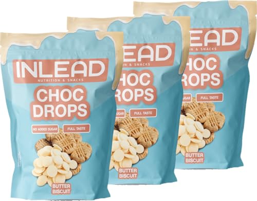 INLEAD - Choc Drops (3x 150g, Butter Biscuit - Butterkeks) von Inlead