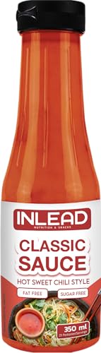 INLEAD Classic Sauce - Karlorienarme Würz, Grill und Salatsauce | Perfekt Zur Diät | ohne Fett & ohne Zuckerzusatz | Ideal für gerichte & Salat-Dressings (350ml, Hot Sweet Chili Style) von Inlead