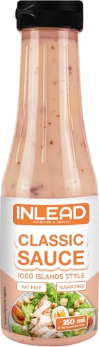 INLEAD Classic Sauce - Karlorienarme Würz, Grill und Salatsauce | Perfekt Zur Diät | ohne Fett & ohne Zuckerzusatz | Ideal für gerichte & Salat-Dressings (350ml, Islands Style) von Inlead