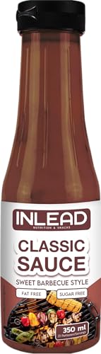 INLEAD Classic Sauce - Karlorienarme Würz, Grill und Salatsauce | Perfekt Zur Diät | ohne Fett & ohne Zuckerzusatz | Ideal für gerichte & Salat-Dressings (350ml, Sweet Barbecue Style) von Inlead