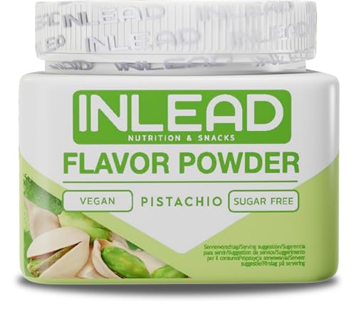 INLEAD - Flavor Powder | Kalorienarmes Geschmackspulver | Verleiht Getränken und Speisen einen leckeren Geschmack | Kalorienarm & Zuckerfrei | 50 Portionen - 250g (Pistachio) von Inlead