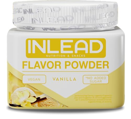 INLEAD - Flavor Powder | Kalorienarmes Geschmackspulver | zum Süßen von Quark & Joghurt | Perfekt zum Backen | Kalorienarm & Zuckerfrei | Flavour Pulver - 50 Portionen - 250g (Vanilla) von Inlead