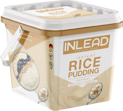 INLEAD - Instant Rice Pudding - Reispudding | Geschmacksneutral | Schnelle Zubereitung & Cremige Konsistenz | ohne Zucker und künstlichen Zusätzen - 3000g von Inlead