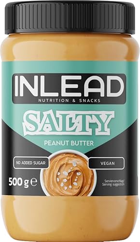 INLEAD - Peanut Butter | Cremige und Zuckerfreie Erdnussbutter ohne Palmöl | Proteinreich | Idealer Snack für Zwischendurch - 500g (500g, Salty) von Inlead