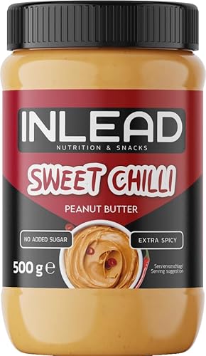 INLEAD - Peanut Butter | Cremige und Zuckerfreie Erdnussbutter ohne Palmöl | Proteinreich | Idealer Snack für Zwischendurch - 500g (500g, Sweet Chili) von Inlead