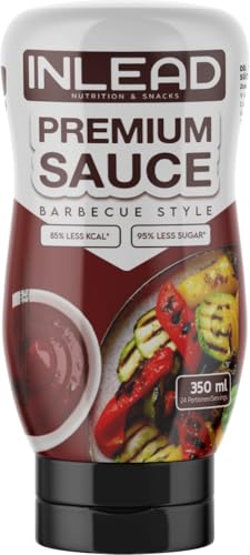 INLEAD Premium Sauce - Perfekt für bewusste Ernährung und Diät | Kalorienarme Genussvielfalt | Vegan | Glutenfrei | Laktosefrei (350ml, Barbecue Style) von Inlead