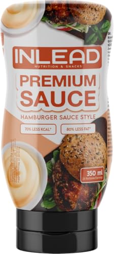 INLEAD Premium Sauce - Perfekt für bewusste Ernährung und Diät | Kalorienarme Genussvielfalt | Vegan | Glutenfrei | Laktosefrei (350ml, Hamburger Sauce Style) von Inlead