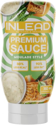 INLEAD - Premium Sauce - Light Sauce | 80% weniger Kalorien & 90% weniger Zucker | Perfekt Zur Diät | Kalorienarme Ernährung | Vegan | Glutenfrei | Laktosefrei - 350ml (Moulade Style) von Inlead