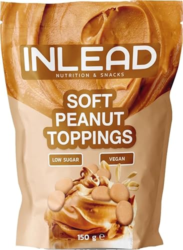 INLEAD - Soft Peanut Toppings | Zarte Zuckerarme Erdnuss-Drops für Desserts, Joghurt und mehr - 150g von Inlead