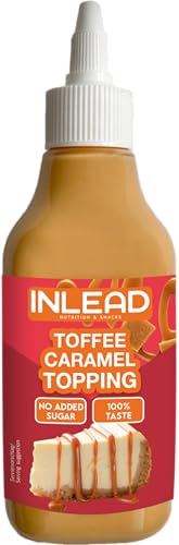 INLEAD - Toffee Caramel Topping | Kalorienarm & Zuckerfrei | Caramel-Sauce für Desserts, Getränke und kreative Küche - 220ml (Toffee Caramel) von Inlead