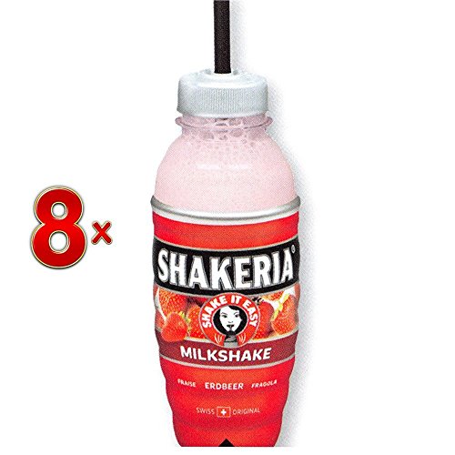 Shakeria Fraises 8 x 250 ml Flasche (Milchshake mit Erdbeergeschmack) von Innoprax