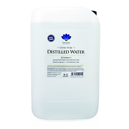 Destilliertes Wasser – reines dampfdestilliertes H2O – 25 Liter – BPA-freier Behälter von Innovative Naturopathics