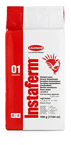 Lallemand Trockenhefe - 500 Gramm Instant Hefepulver - Trockenhefepulver in Profi Bäcker Qualität von Instaferm