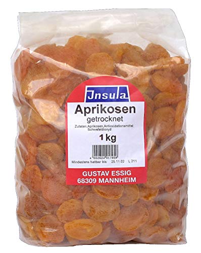 Aprikosen von Insula getrocknet entsteint Trockenfrüchte 1000g von Insula