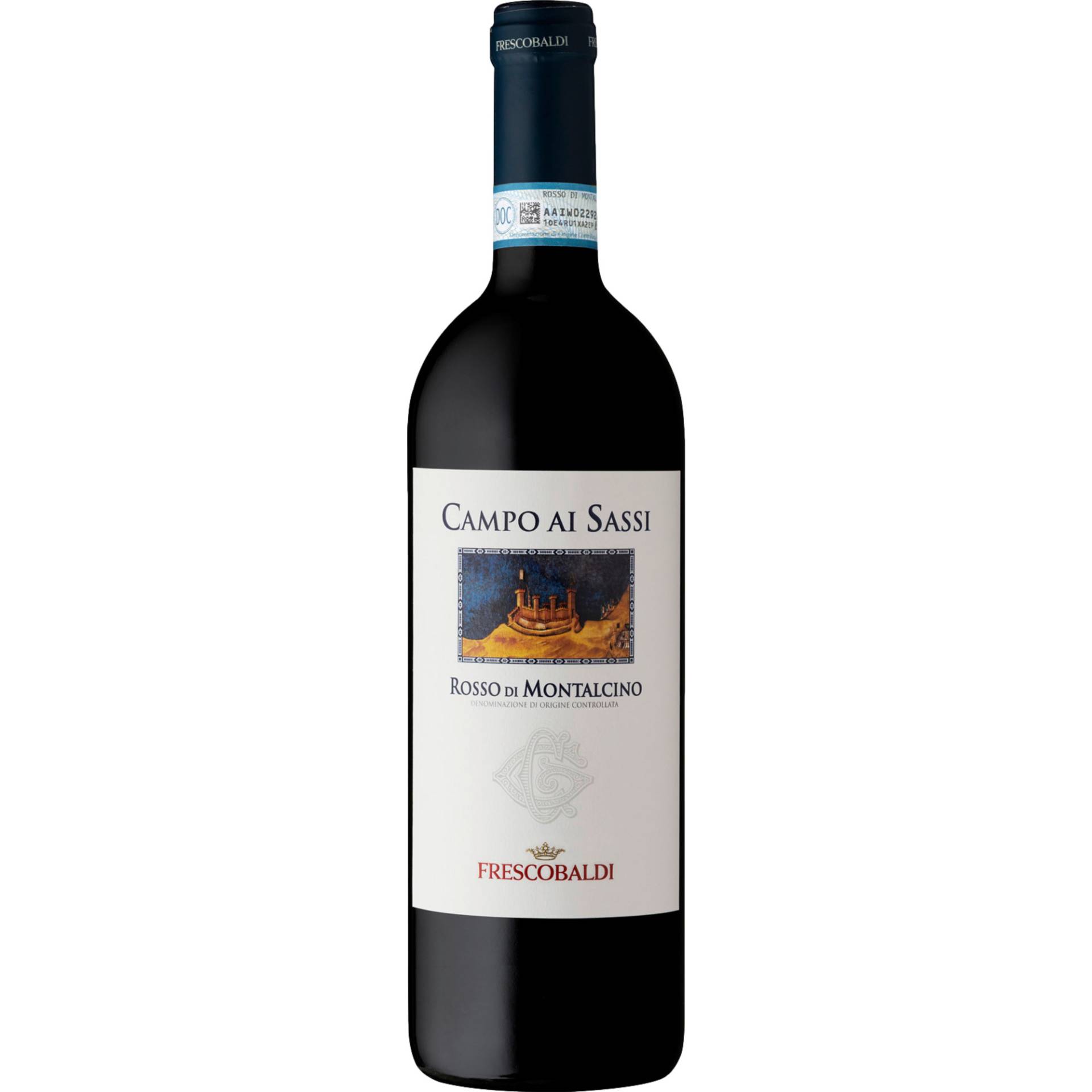 Castel Giocondo Campo ai Sassi, Rosso di Montalcino DOC, Toskana, 2022, Rotwein von Integralmente prodotto ed imbottigliato all'Origine dall'Azienda Agricola Tenuta Castelgiocondo s.r.l. - Montalcino - It