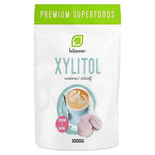 Intenson Xylitol 1kg | Kalorienreduzierter Zuckerersatz | 100% Natürlicher | Vegan | Süßstoff | Granuliert von Intenson